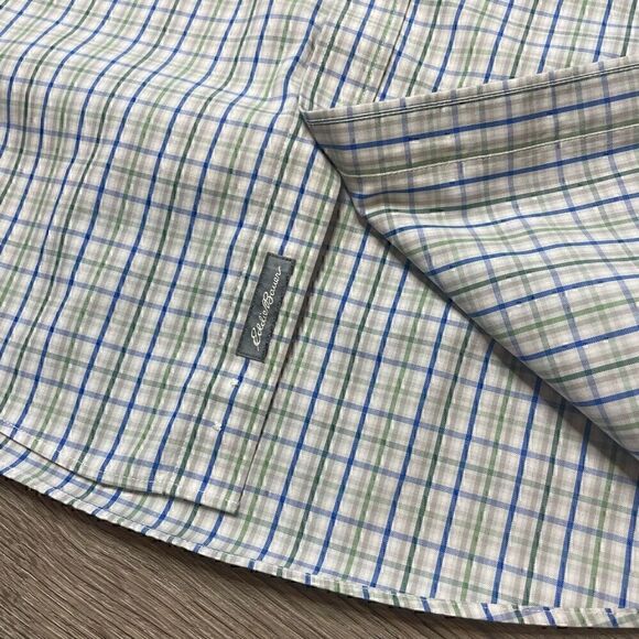 Eddie Bauer Shirts Mens Sz Large Lot Of 3 Relaxed Fit Wrinkle Free Dress Blue Ch - Picture 12 of 16
